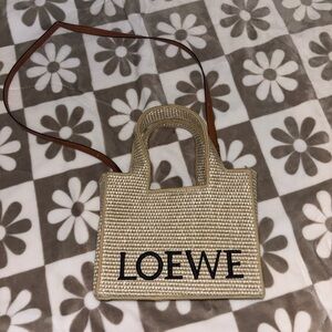 Tan woven bag